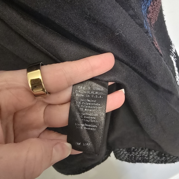 Vintage - Rag and Bone Mohair Tailored Blazer - Sz 2 - Picture 6 of 7